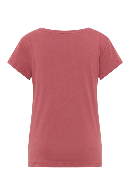 T-Shirt aus Biobaumwolle -  mineral red